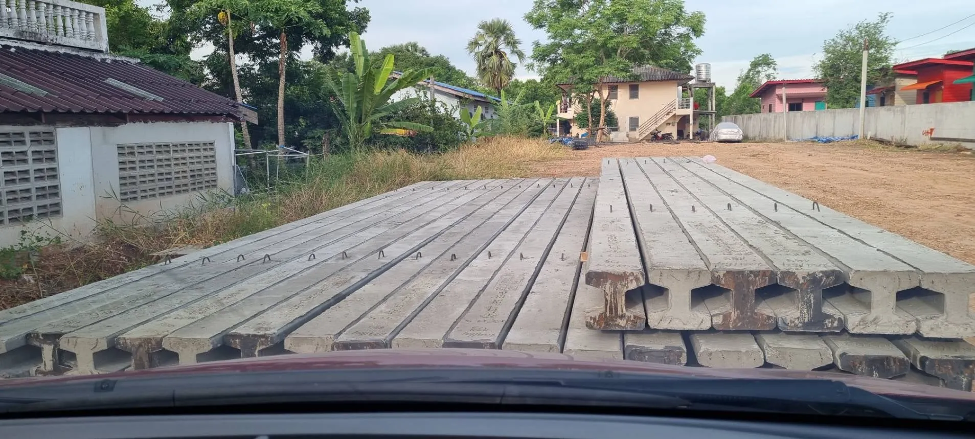 เสาเข็มพร้อมตอก งานบ้านพักอาศัย หนองจอก กทม.