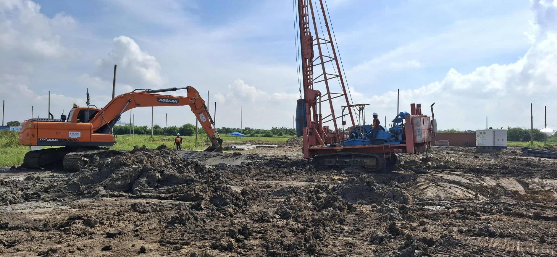 Wongwai Piling ตอกเสาเข็ม งานตอกเสาเข็ม : วัดศรีวารีน้อย ทอท. เสาเข็มไอ